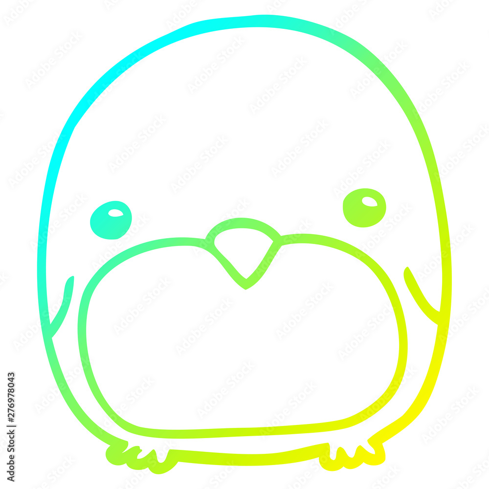 cold gradient line drawing cute cartoon penguin cold gradient line drawing cute cartoon penguin