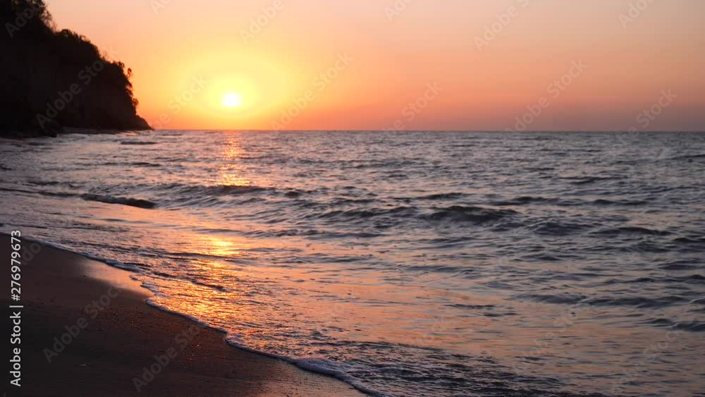 Sunrise over the sea morning beach Sunrise over the sea morning beach