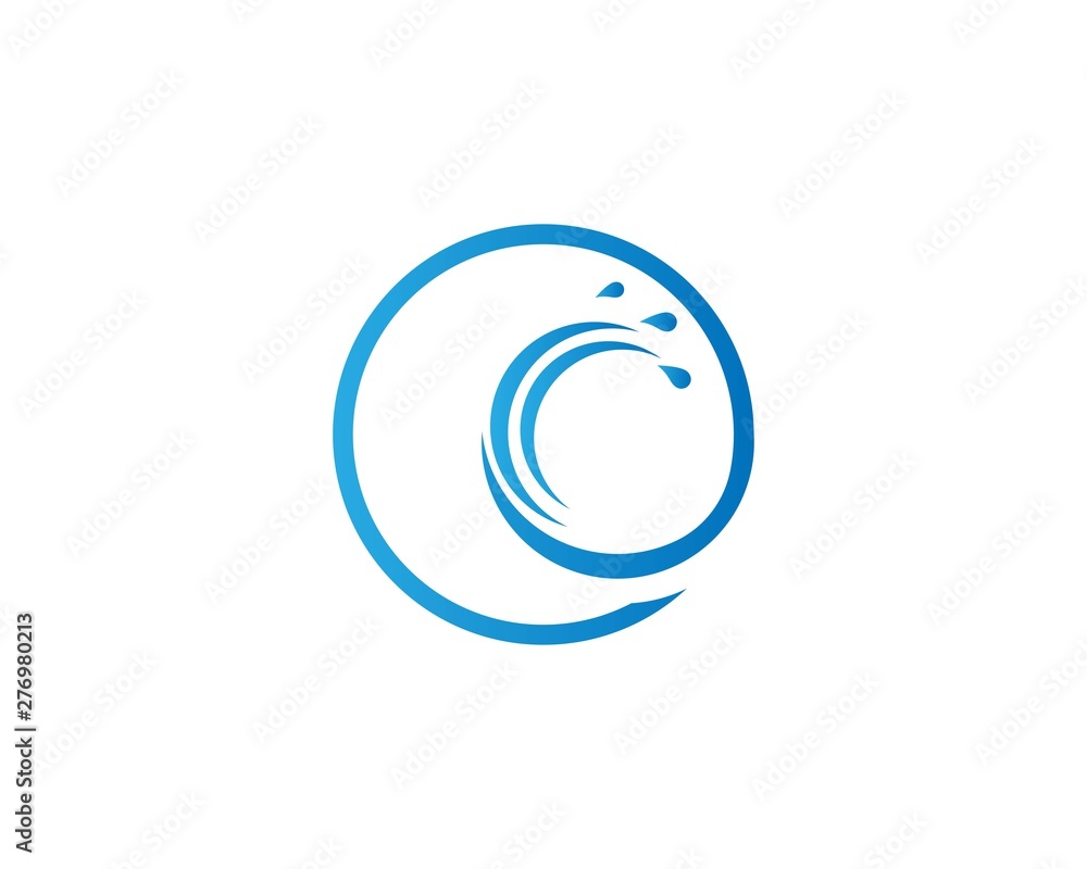 Water Wave symbol and icon Logo Template vector Water Wave symbol and icon Logo Template vector