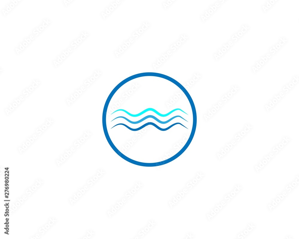 Water Wave symbol and icon Logo Template vector Water Wave symbol and icon Logo Template vector