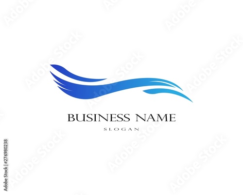 Water Wave symbol and icon Logo Template vector