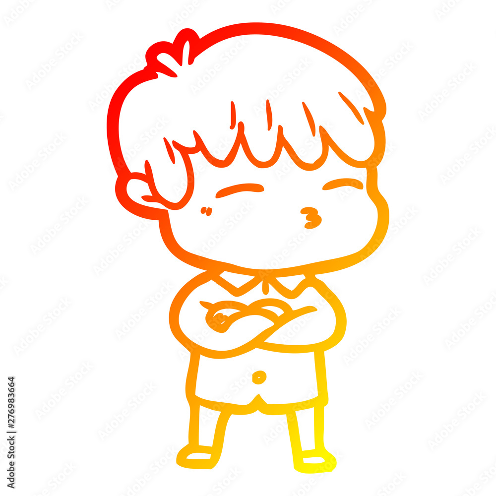 warm gradient line drawing cartoon curious boy warm gradient line drawing cartoon curious boy