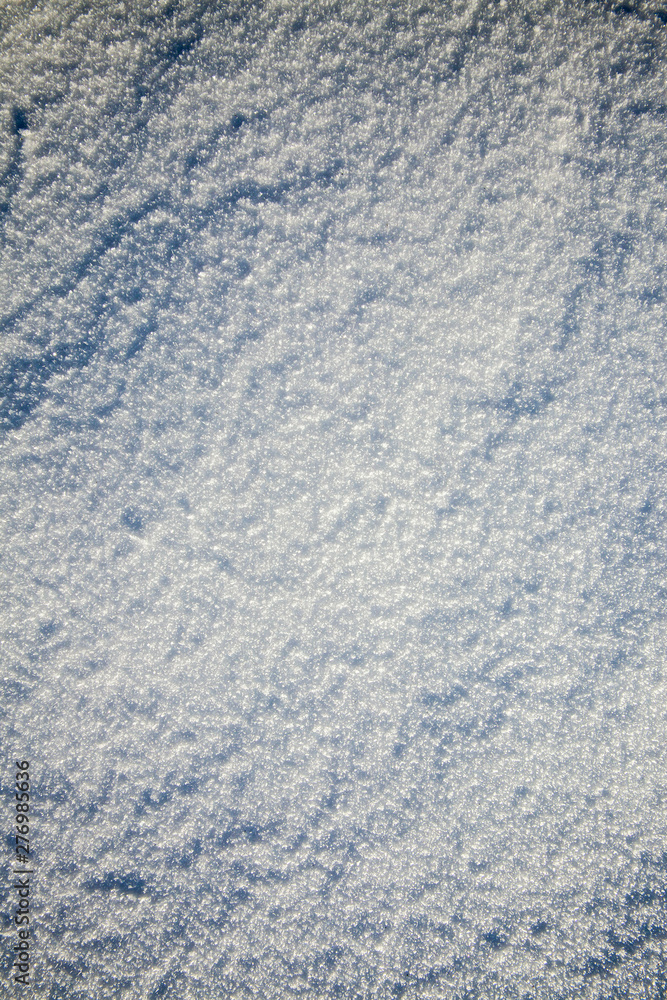 Snow drifts in winter