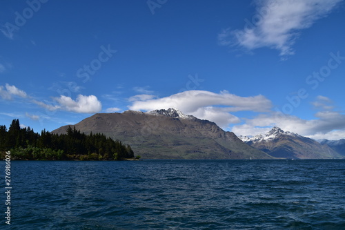 lake and mountains