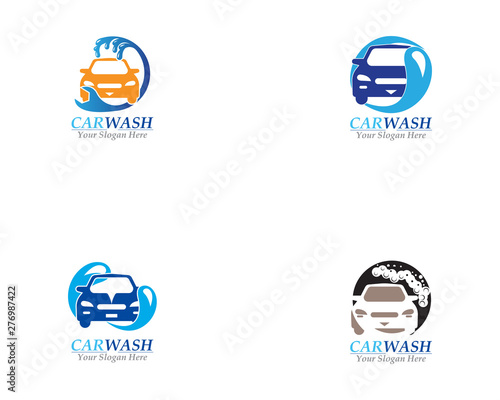 Car Wash logo Business template design