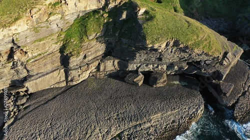 Cliffs of Arnuero, Ecoparque de Trasmiera, Arnuero, Cantabrian Sea, Cantabria, Spain, Europe photo