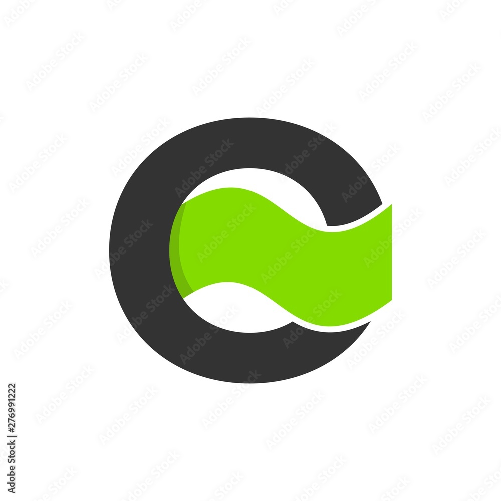 Currency logo formed letter C Currency logo formed letter C