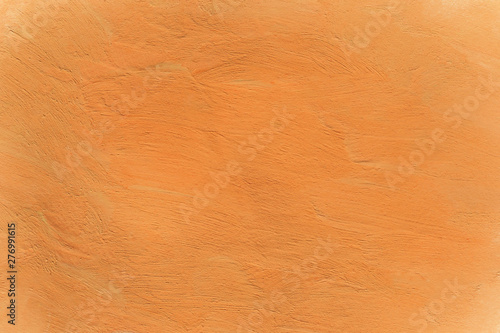 abstract orange watercolor painted paper texture background
