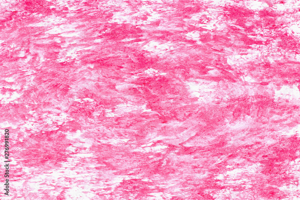 abstract pink watercolor painted paper texture background