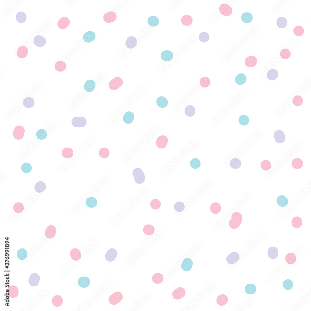 cute hand drawn seamless pattern dot style with pastel color cute hand drawn seamless pattern dot style with pastel color