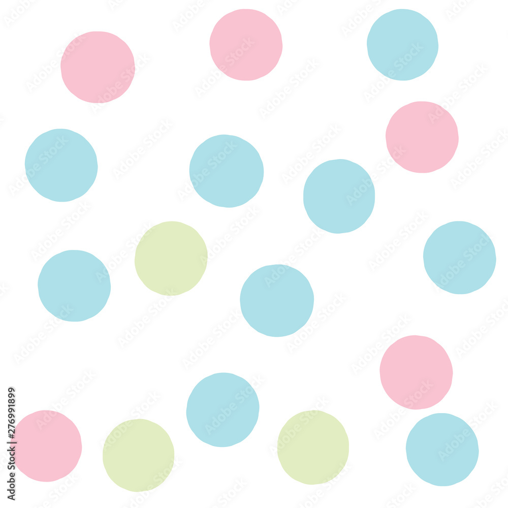 cute hand drawn seamless pattern dot style with pastel color cute hand drawn seamless pattern dot style with pastel color