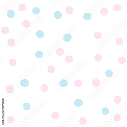 cute hand drawn seamless pattern dot style with pastel color