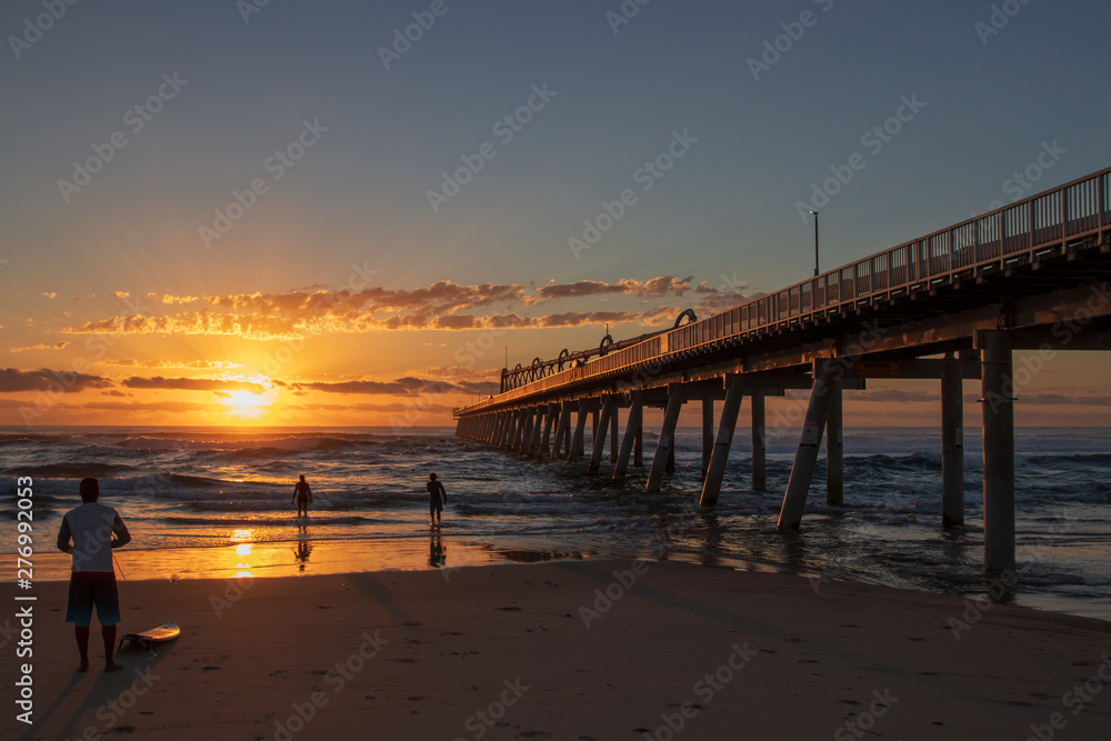 Early morning surf on the Gold Coast, Queensland, Australia