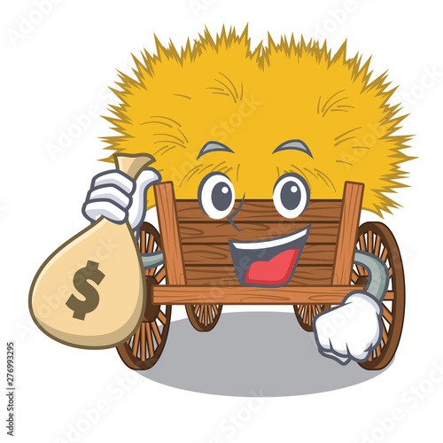 With money bag hayride isolated within in the character