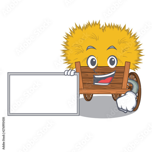 With board hayride isolated within in the character