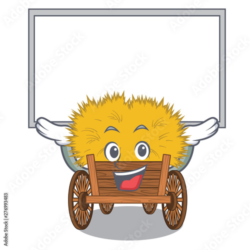 Up board hayride isolated within in the character