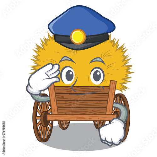 Police hayride isolated within in the character