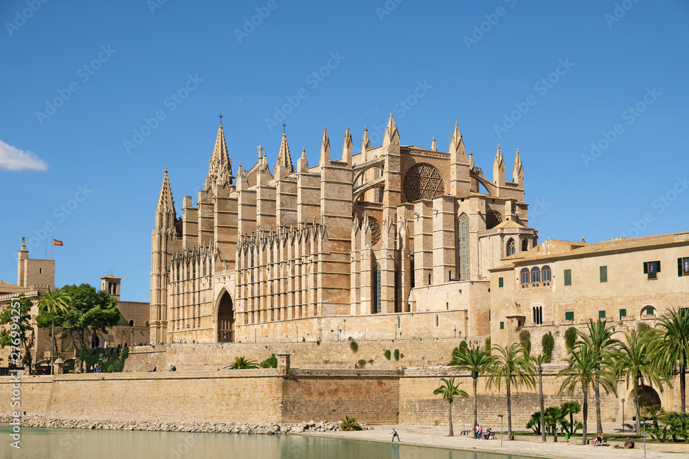 The cathedral of Santa Maria of Palma de Mallorca, Spain