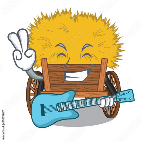 With guitar cartoon hayride toy in a drawer