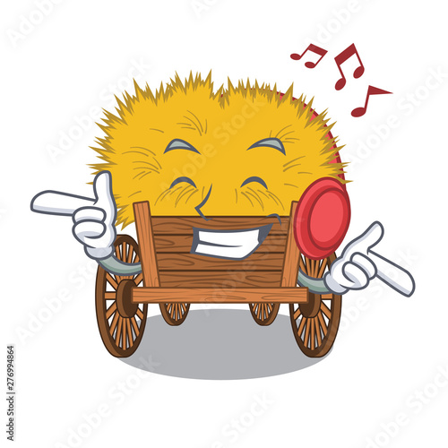 Listening music cartoon hayride toy in a drawer