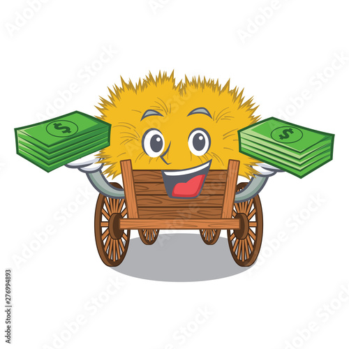 With money bag cartoon hayride toy in a drawer
