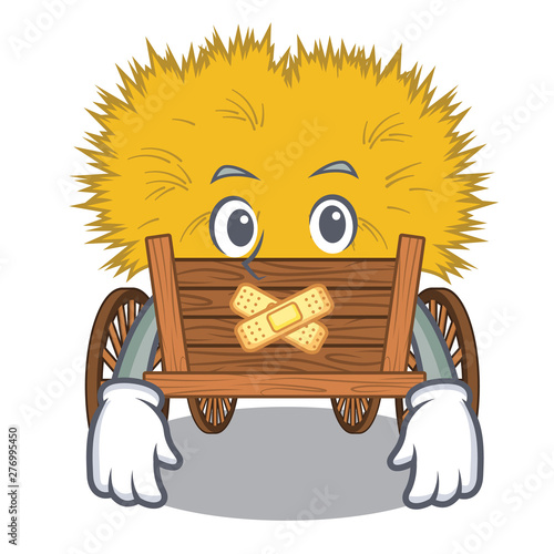 Silent miniature haydire above cartoon wood table