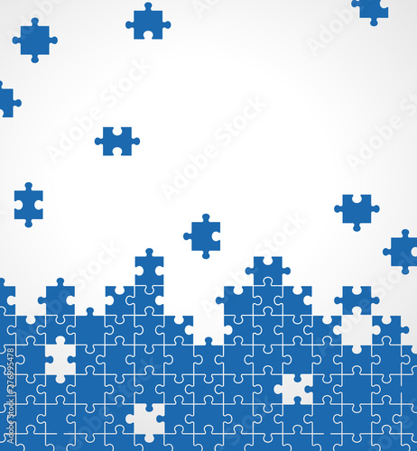 Jigsaw puzzle illustration background material