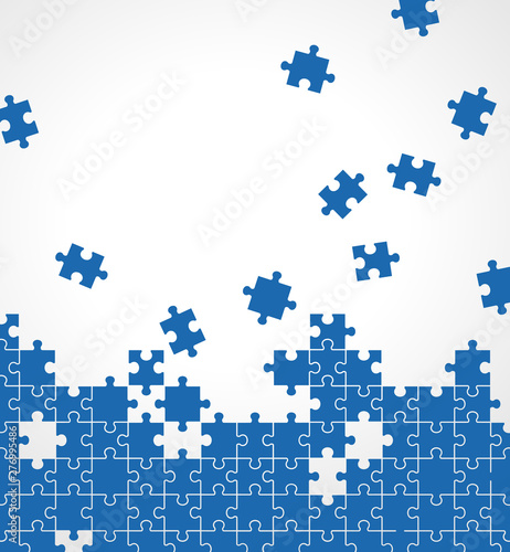 Jigsaw puzzle illustration background material