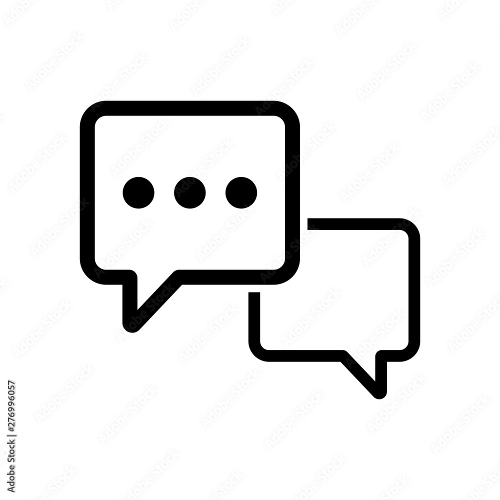 chat icon, bubble talk icon chat icon, bubble talk icon