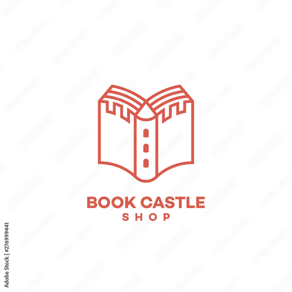 Book castle logo
