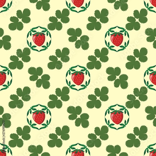strawberry seamless pattern vectors 4
