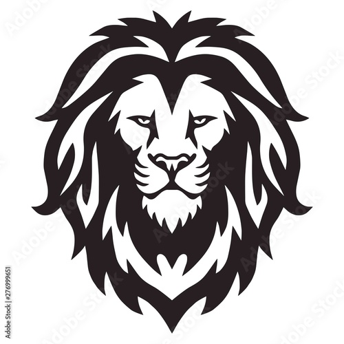 Lion Head Logo Vector Template Illustration Design Mascot