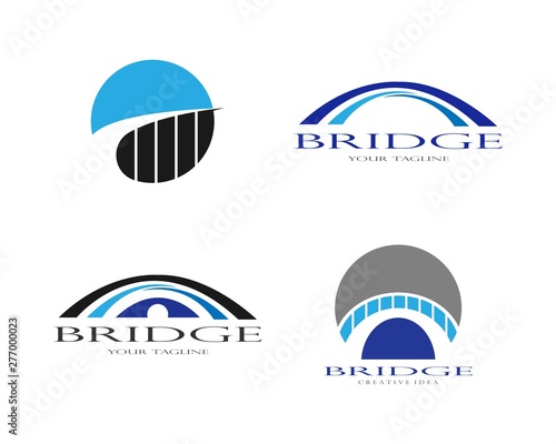 bridge Logo Template vector icon illustration design