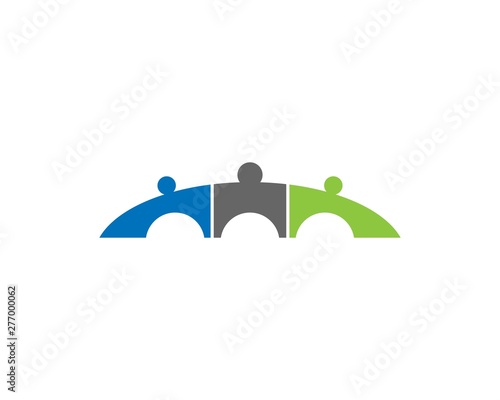 bridge Logo Template vector icon illustration design