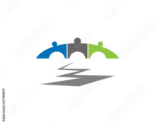 bridge Logo Template vector icon illustration design
