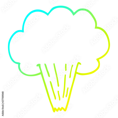 cold gradient line drawing cartoon gust of air