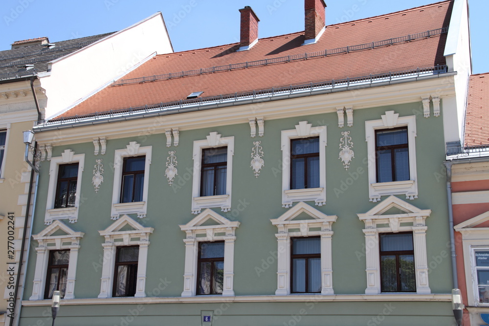 Hausfassade mit Fenster Hausfassade mit Fenster