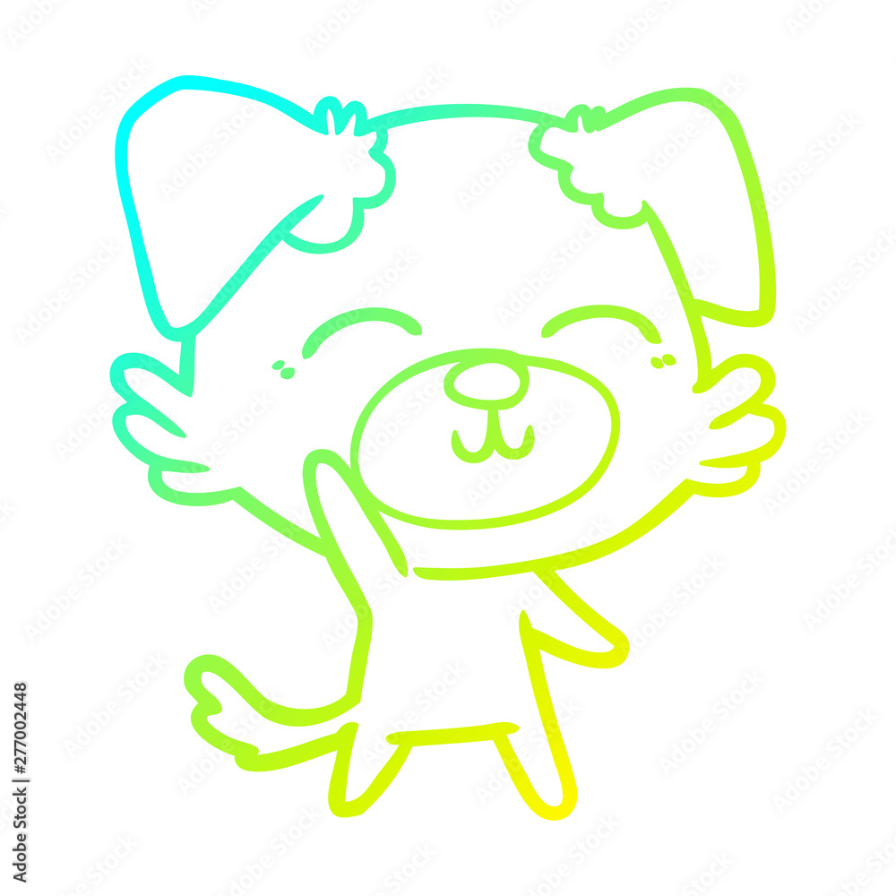 cold gradient line drawing cartoon dog cold gradient line drawing cartoon dog