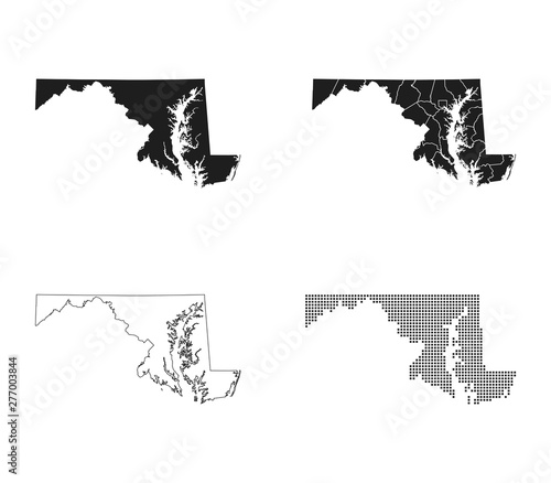 map of Maryland
