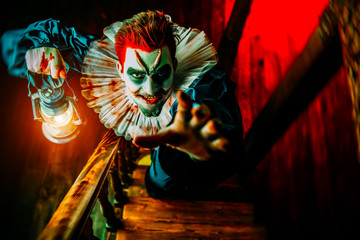 halloween crazy clown