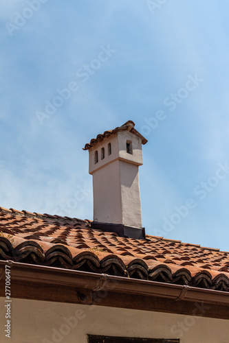 Chimney on the house