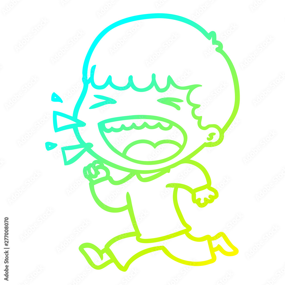 cold gradient line drawing cartoon laughing man cold gradient line drawing cartoon laughing man