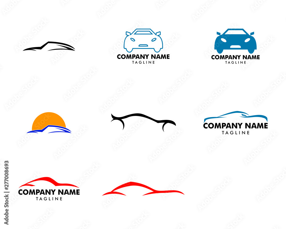Set of Car logo template vector illustration