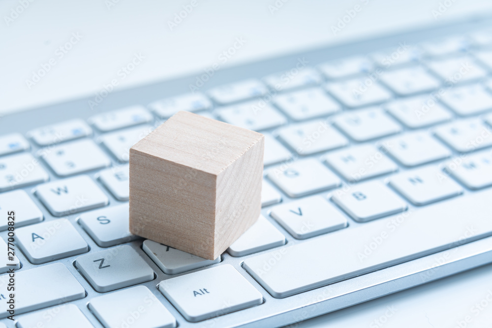 Building Blocks on table with white background Building Blocks on table with white background