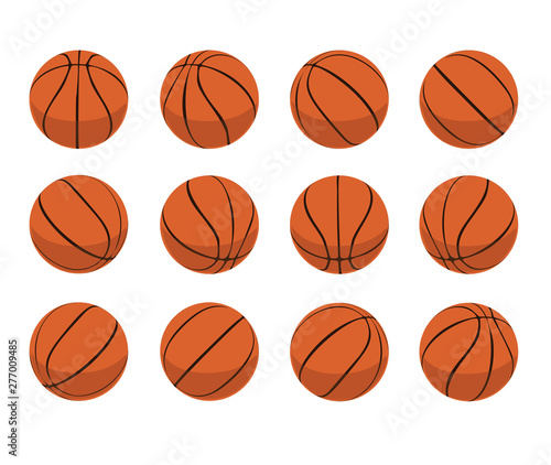 Basketball ball Animate Spinning Vector Illustration © bullet_chained
