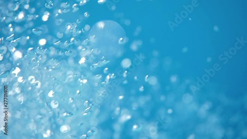 Wallpaper Mural Bubbles rising. Air bubbles in water in sea (underwater shot), good for backgrounds. Slow motion. Torontodigital.ca