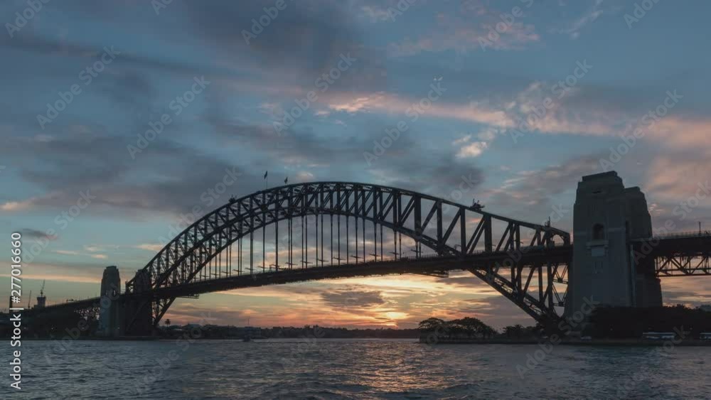 Sydney Harbour Bridge Day to Night Time lapse Sydney Harbour Bridge Day to Night Time lapse