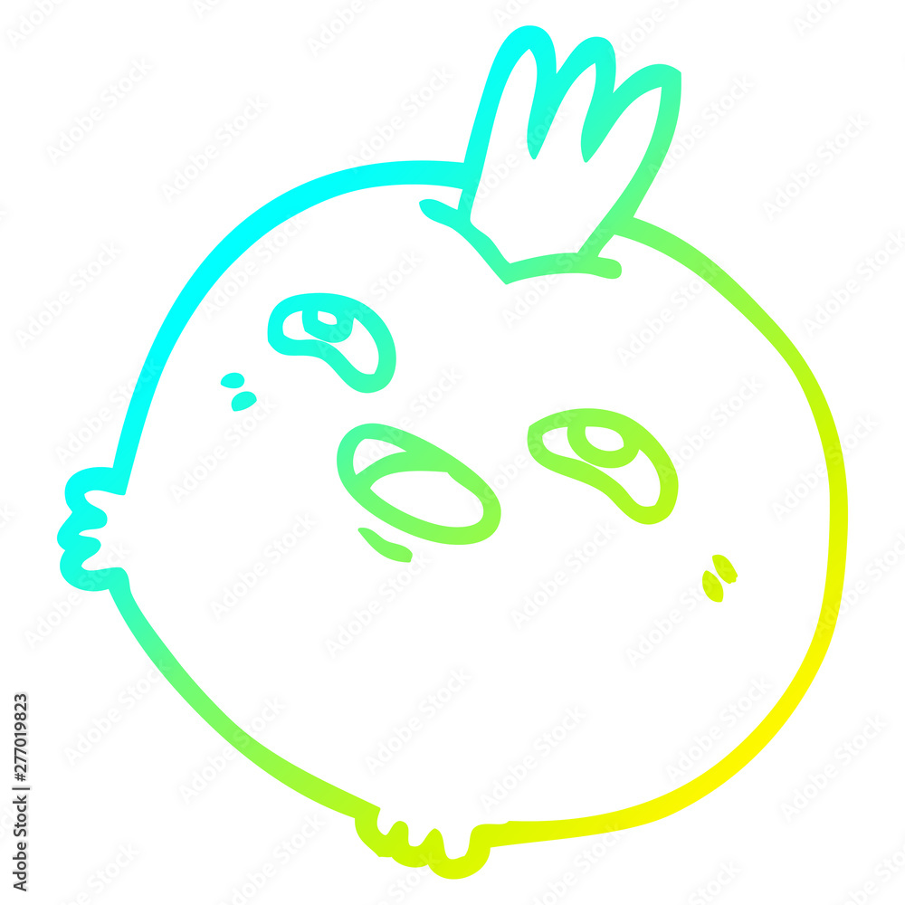 cold gradient line drawing cartoon happy root vegetable cold gradient line drawing cartoon happy root vegetable
