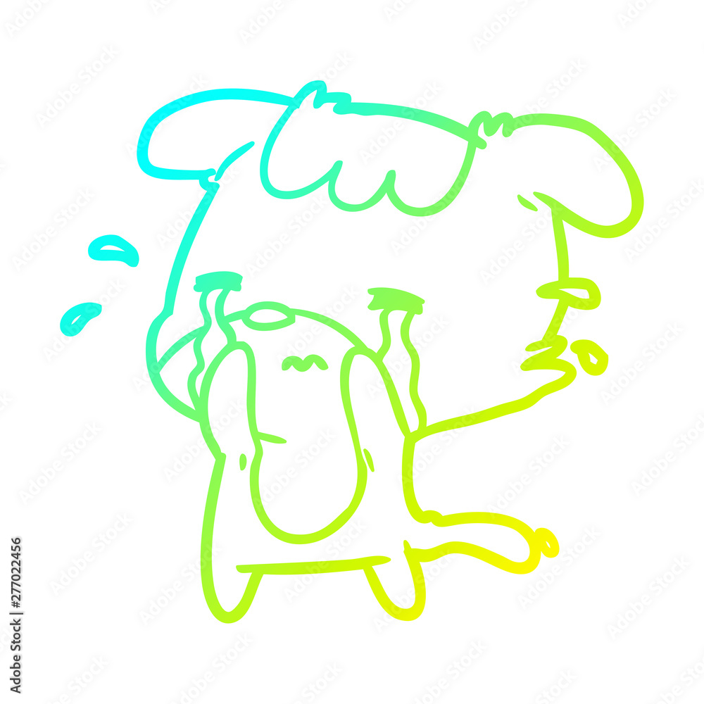 cold gradient line drawing sad dog crying cold gradient line drawing sad dog crying