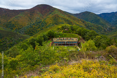 Information center, Muniellos Nature Reserve, Fuentes del Narcea, Degaña e Ibias Natural Park, Asturias, Spain, Europe photo